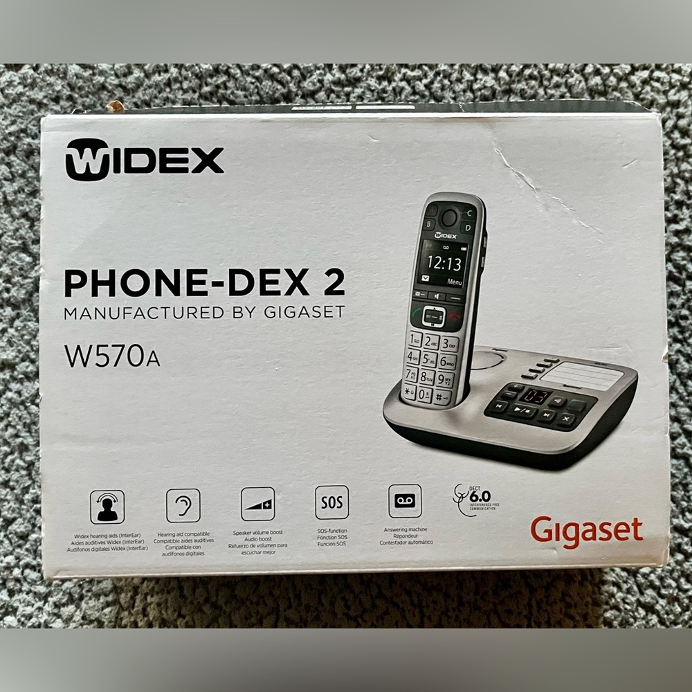 Widex Phone-Dex 2 by Gigaset W570A for Widex Hearing Aids - New